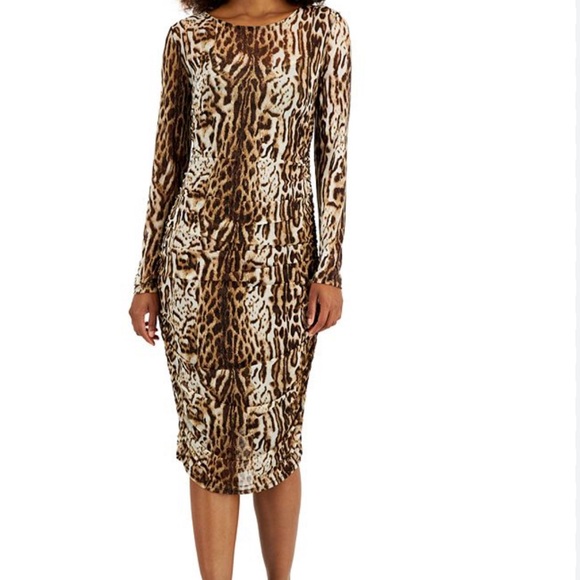 Animal print mid length INC dress - Picture 9 of 10